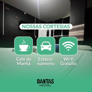 Certifikát, hodnocení, plakát nebo jiný dokument vystavený v ubytování Dantas Hotel