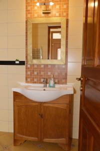 Koupelna v ubytování Makotel Apartmanház