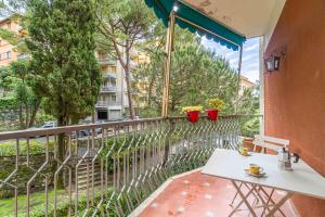 En balkon eller terrasse på Camogli Casa Conchiglia