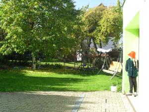 Vonkajšia záhrada v ubytovaní Pension Rak
