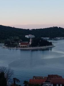 an island in the middle of a large body of water at Apartment Diva in Vis