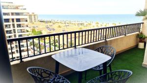 Μπαλκόνι ή βεράντα στο BEACH VALENCIA LUXURY D9-29 Apartment with terrace and sea views with two rooms