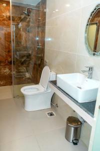 Ένα μπάνιο στο Hotel Badrinath