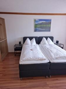 Postel nebo postele na pokoji v ubytování Hotel Alpha Thun