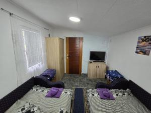 Postel nebo postele na pokoji v ubytování Dedin Konak