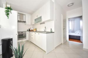 Kuchyň nebo kuchyňský kout v ubytování Apartman Lora