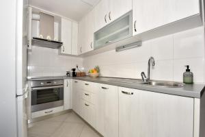 Kuchyň nebo kuchyňský kout v ubytování Apartman Lora