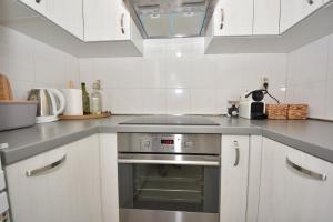 Kuchyň nebo kuchyňský kout v ubytování Apartman Lora