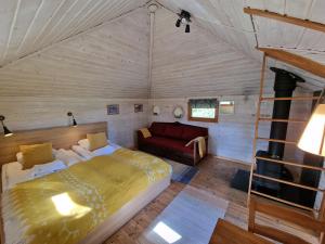 Krevet ili kreveti u jedinici u objektu Reindeer Lodge