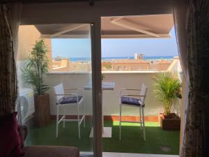 Balkón alebo terasa v ubytovaní Apartamento Atico Duplex de 1 dorm en Tarifa