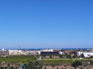 a view of the city from the top at Apartamento con vistas al mar y montaña in El Verger
