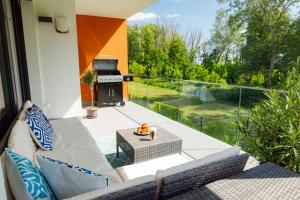 Posezení v ubytování Blue4 Apartment