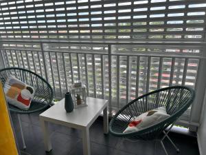Зона вітальні в Appartement avec vue panoramique de Pointe-à-Pitre