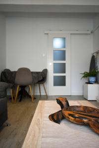 Posezení v ubytování Cozy Flat