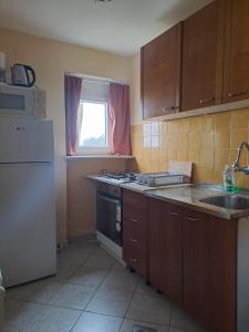 Kuchyň nebo kuchyňský kout v ubytování Apartment Marijana