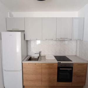 Kuchyň nebo kuchyňský kout v ubytování Apartment Katarina