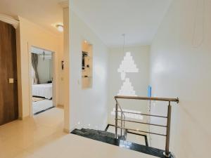 Postel nebo postele na pokoji v ubytování Fantástica Casa apenas 150m - Praia Grande > Penha