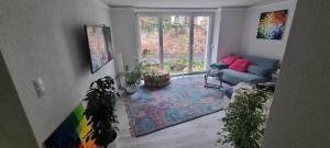 Χώρος καθιστικού στο Ferienwohnung Trier-Euren