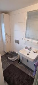 Ένα μπάνιο στο Ferienwohnung Trier-Euren +5 φωτογραφίες