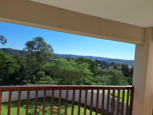 a view from the balcony of a house at Rue's place in East London
