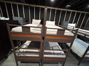 two bunk beds on display in a room at Studio 424 in Chicago