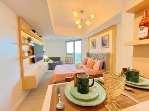 Χώρος καθιστικού στο Azure North San Fernando Pampanga Serene Suite