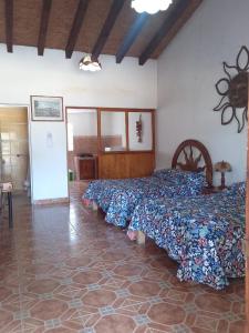 Postel nebo postele na pokoji v ubytování Hotel Cabañas Chalamu