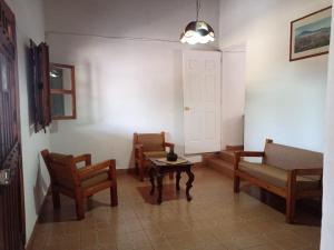 Posezení v ubytování Hotel Cabañas Chalamu