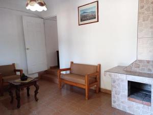 Posezení v ubytování Hotel Cabañas Chalamu
