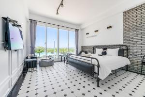 Postel nebo postele na pokoji v ubytování Cat at Greece + 37 fotografií