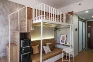 Η κουζίνα ή μικρή κουζίνα στο Calma Studio I @Skyhouse Apartment