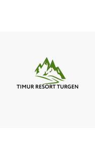 una plantilla de logotipo de montaña para una empresa de senderismo en Комплекс Тимур en Taūtürgen