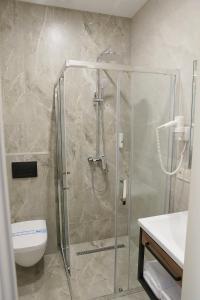 Koupelna v ubytování Duboviy Gai Hotel