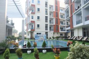 Zahrada ubytování Sea Resort !! 500 Metre Dheusagar Park !! New Digha !! Pet Friendly !!