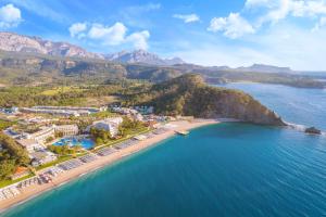 an aerial view of a beach and the ocean at Rixos Premium Tekirova - The Land of Legends Access in Tekirova