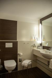 Koupelna v ubytování Hotel Deimann