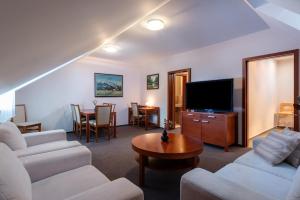 TV a/nebo společenská místnost v ubytování Horský hotel Remata
