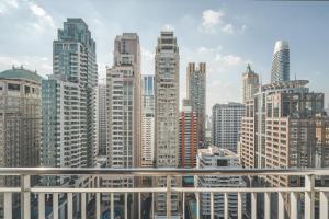 a view of a city skyline with tall buildings at Urbana Langsuan Hotel in Bangkok +90 photos