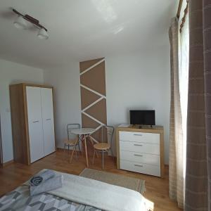 Postel nebo postele na pokoji v ubytování Noclegi U Janusza - Bieszczady