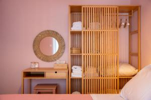 Postel nebo postele na pokoji v ubytování nárciso, elegant living