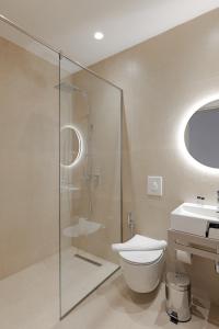 Koupelna v ubytování Hotel Kroi