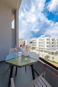 Balkón nebo terasa v ubytování Hotel Kroi