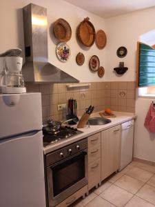 Kuchyň nebo kuchyňský kout v ubytování Guest House Lucijo