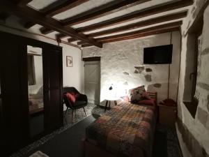 Postel nebo postele na pokoji v ubytování Cottage la Terrazza