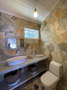 Et badeværelse på Villa Villagio di Mare