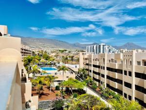 a view of the city from the apartment complex at El Horno in Adeje