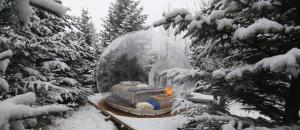 L'établissement Buubble Hotel - Ölvisholt en hiver