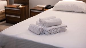 Postel nebo postele na pokoji v ubytování Global Termal Hotel