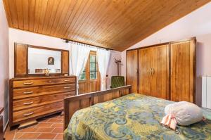 Postel nebo postele na pokoji v ubytování Tenuta Cerbaiola with Pool, Garden & Parking