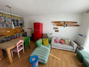 Posedenie v ubytovaní Apartamento RITS Beachfront